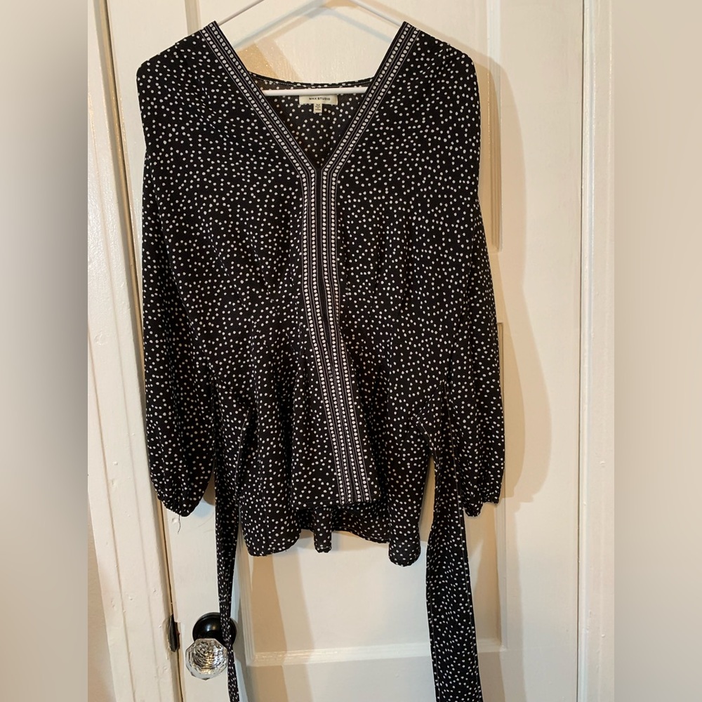 Max Studio work blouse